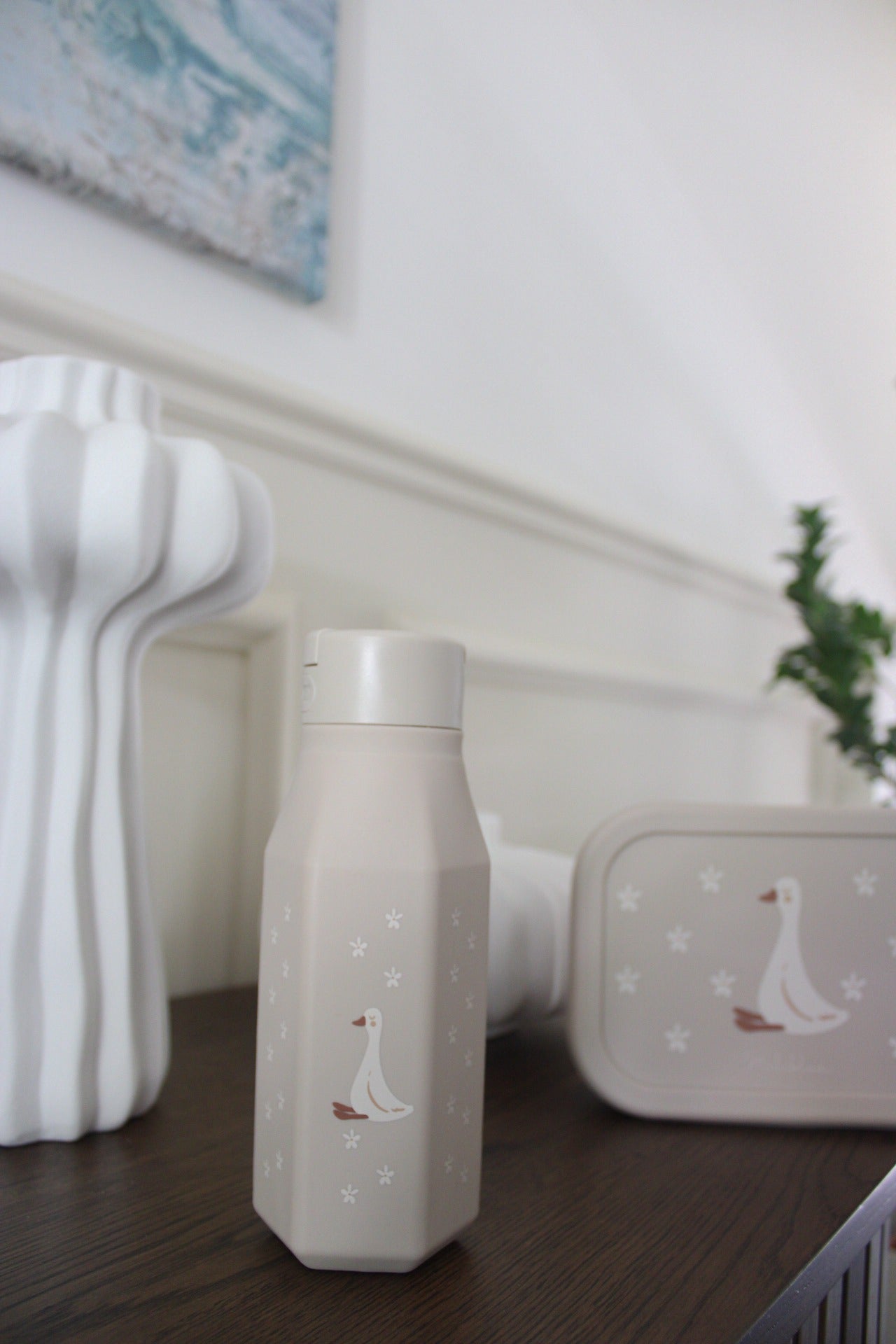 dettaglio borraccia miliblum con lunchbox abbinato milly di miliblum